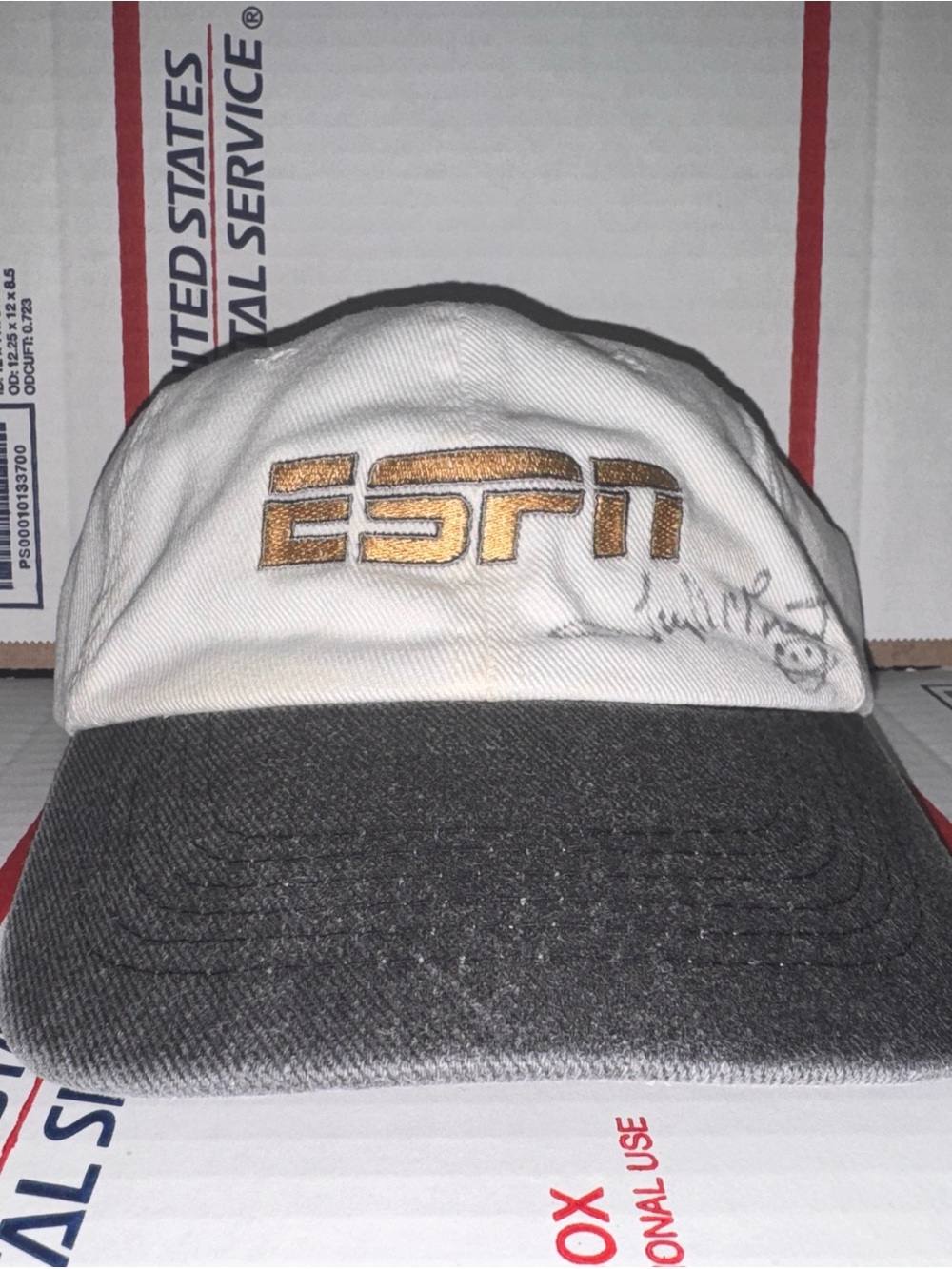 ESPN vintage Baseball ⚾️ Cap 🧢 dad hat used autographed 🖊️ ? Sportsman brand